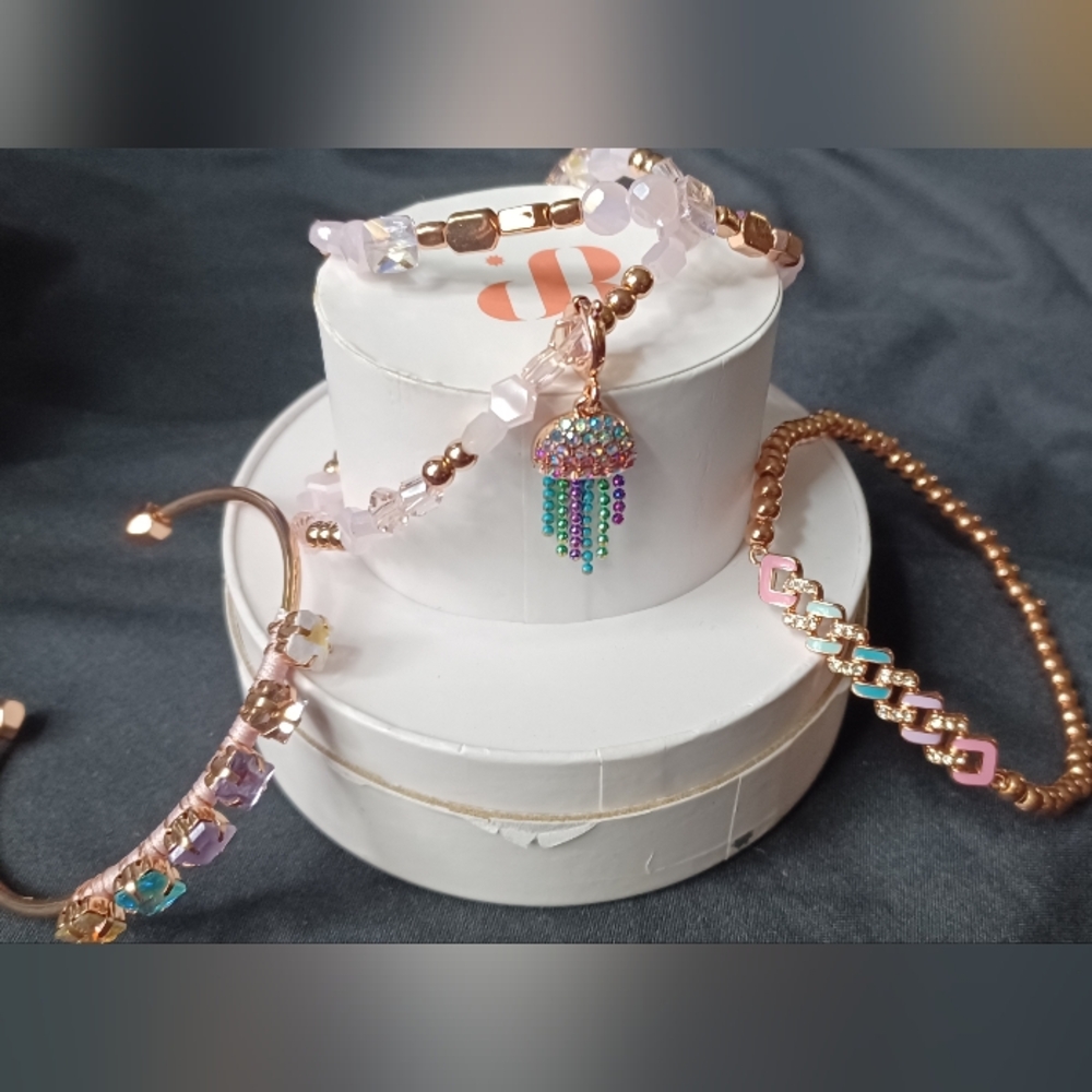 "I don't think your ready for this jelly" stack bracelets (4) Bomb Party RBP6055